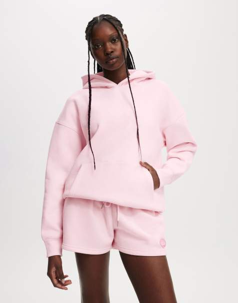 Cotton On Plush premium hoodie in pink - view 1