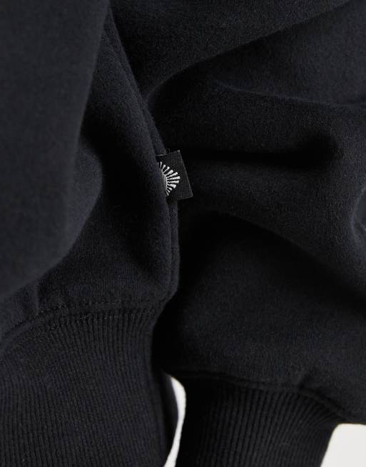 Cotton On plush premium raglan graphic hoodie in black, 4 of 4