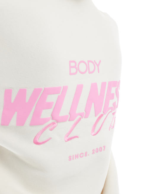 Cotton On plush premium wellness hoodie in coconut milk, 3 of 4
