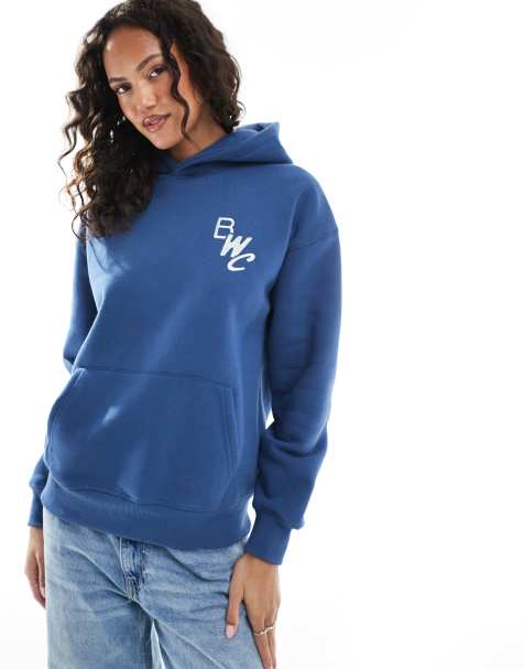 Cotton On plush premium wellness hoodie in navy - view 1