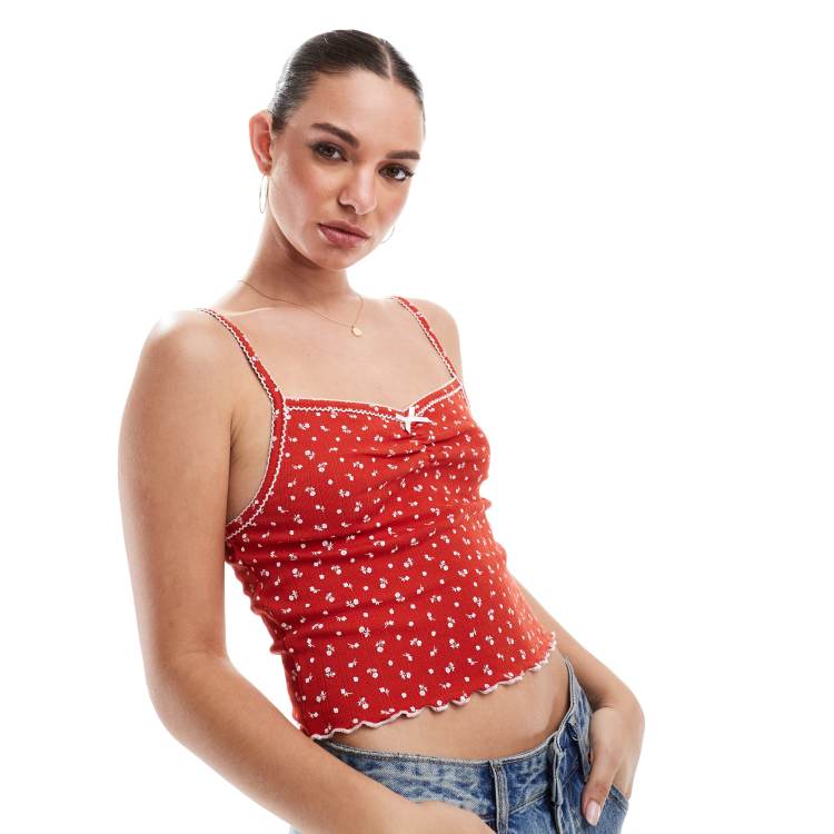 Top Camisole Femme Rouge - Taille M - Marque Dress Forum - Neuf Avec étiquettes