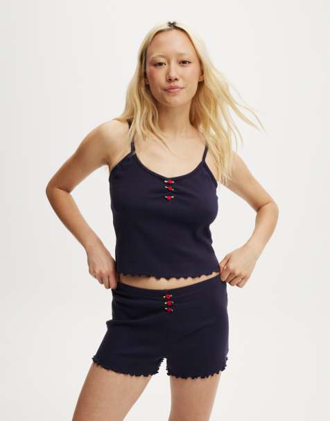 Cotton On Pointelle rose short in navy vision - view 1