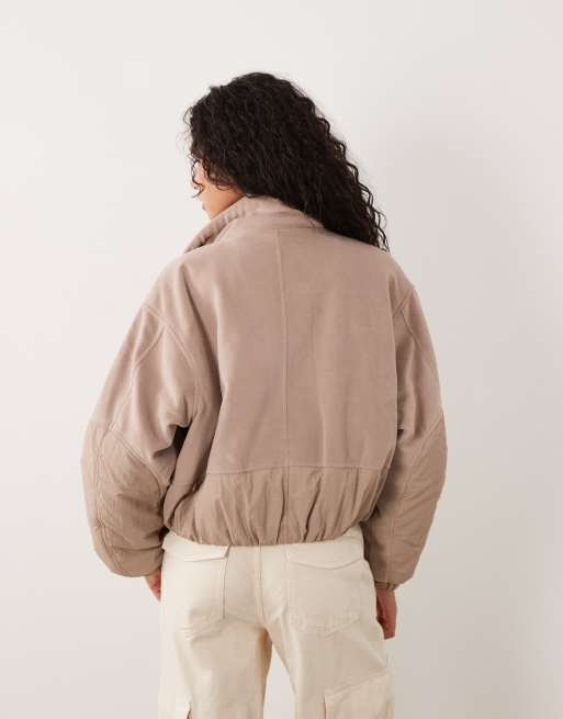 Cotton On polar fleece padded jacket in cream , 3 of 4