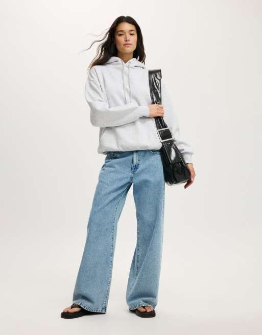 Cotton On Premium oversized hoodie in grey - GREY, 3 of 4