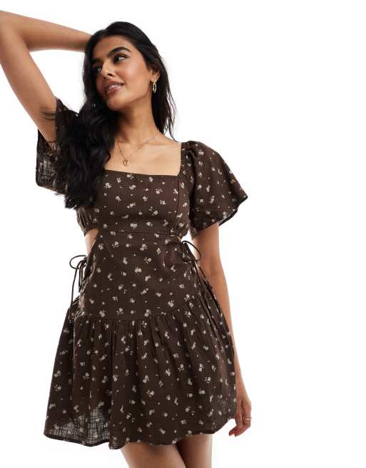 Floral dress cotton on hotsell