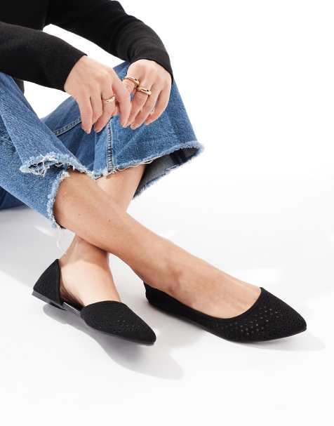 Cotton On prima dorsay ballerina flats in black - view 1