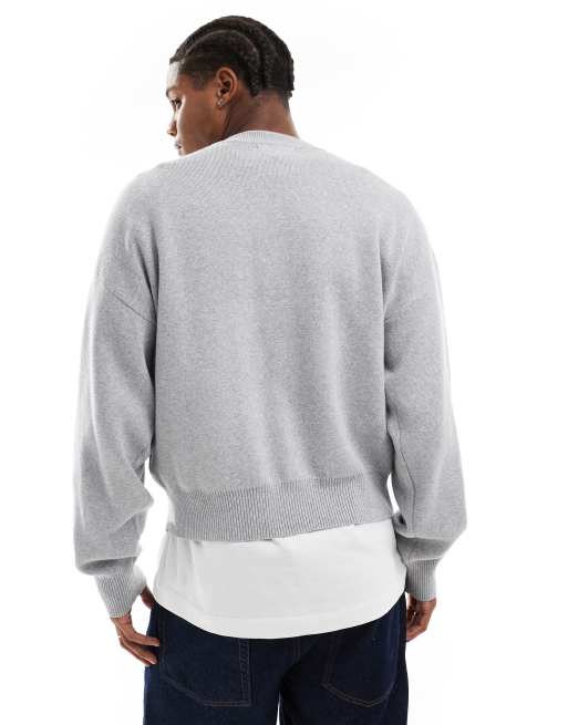 Cotton On - Pull en maille à imprimé New York - Gris, 4 de 4