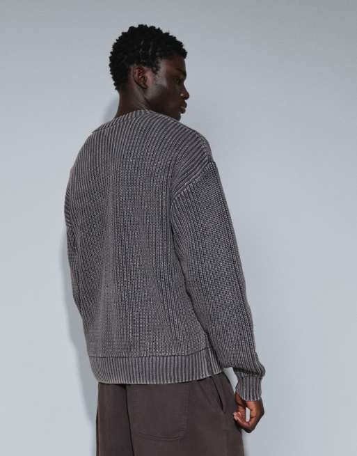 Cotton On pull en maille coupe carrée gris, 5 de 7
