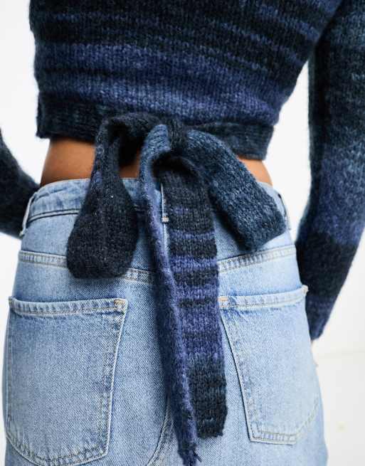 Cotton On - Pull en maille teinte par section avec devant croisé , 2 de 4