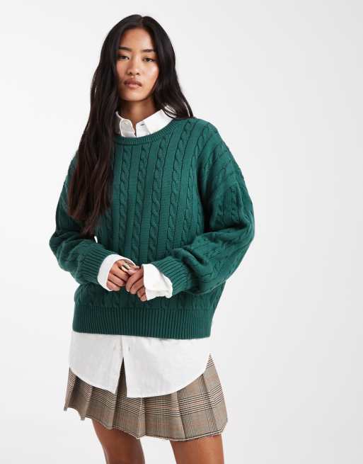 Cotton On - Pull ras de cou - Vert sapin, 2 de 4