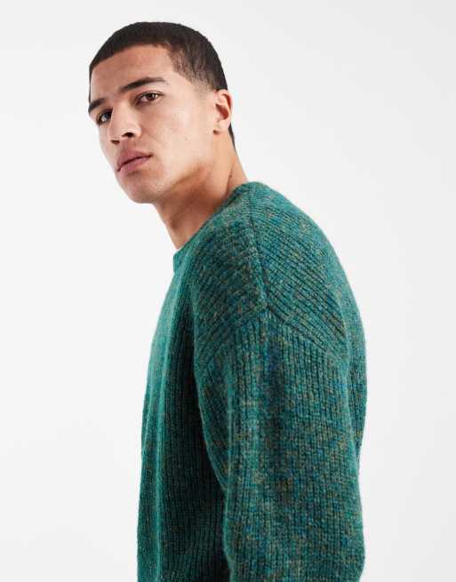 Cotton On - Pull ras du cou en maille duveteuse à coupe carrée - Vert, 4 de 5