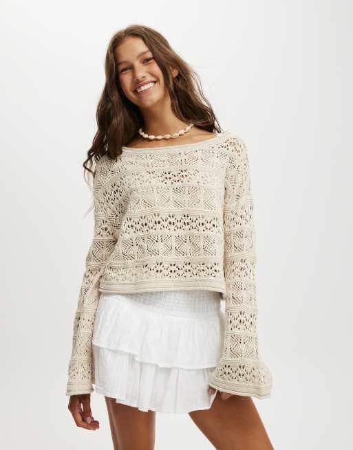 Cotton On pullover jumper in porcelain