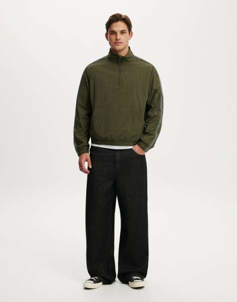 Cotton On Quarter zip spray jacket in green - view 1