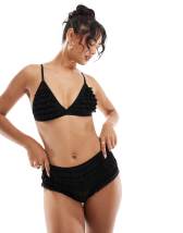 Frankies Bikinis Premium mackenzie bikini bottom in baby daisy