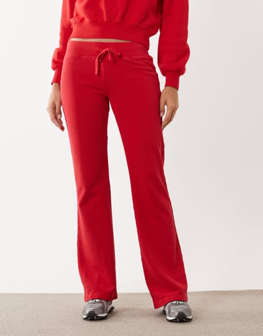 Cotton On - Røde lavtaljede sweatpants med svaj - Del af sæt, 3 af 5