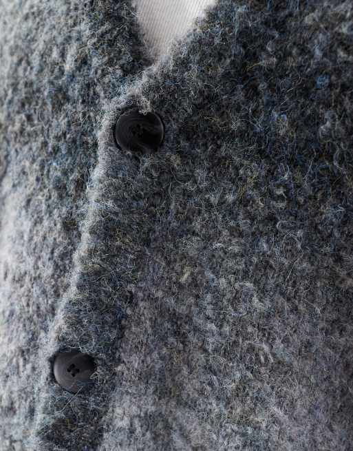 Cotton On - Recht gebreid vest in middernacht ombre, 3 van 4