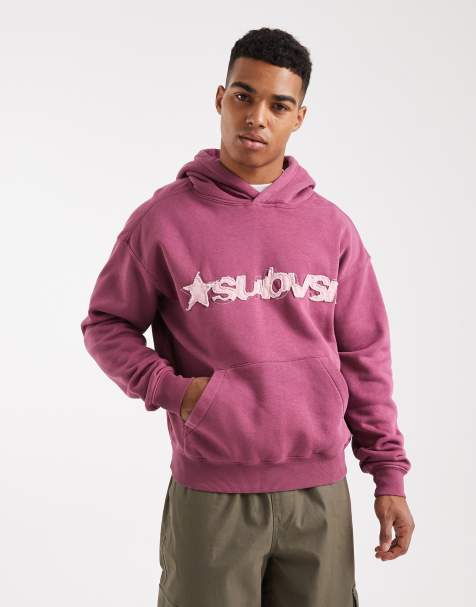 Cotton On - Rechte hoodie met grafische print in roze - view 1