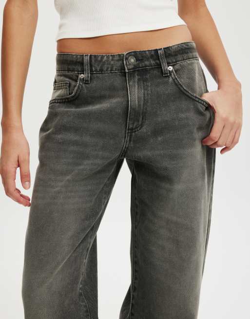 Cotton On - Rechte jeans met lage taille in blauw, 4 van 4