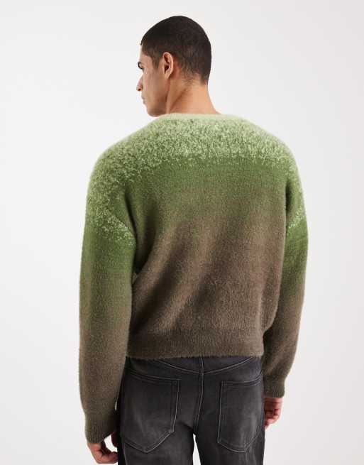 Cotton On - Rechte trui in groen met kleurverloop, 3 van 5
