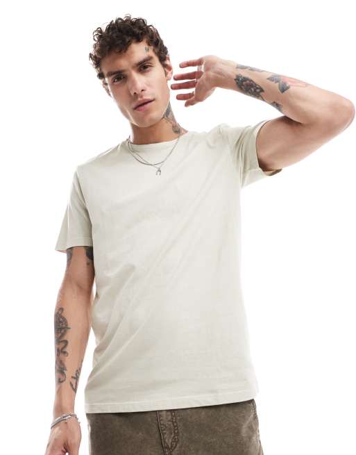 Cotton On Regular fit crew t-shirt in beige - BEIGE