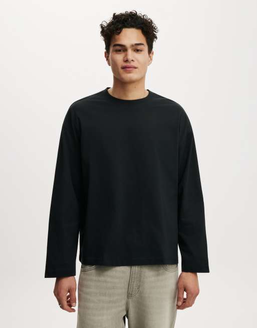 Cotton On Regular Fit Langarmshirt in Schwarz, 2 von 4