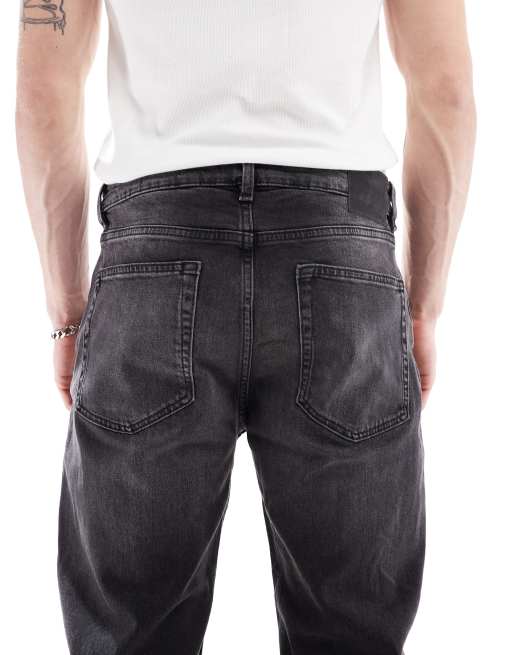 Cotton On regular slim fit jeans in vision black denim, 4 of 5
