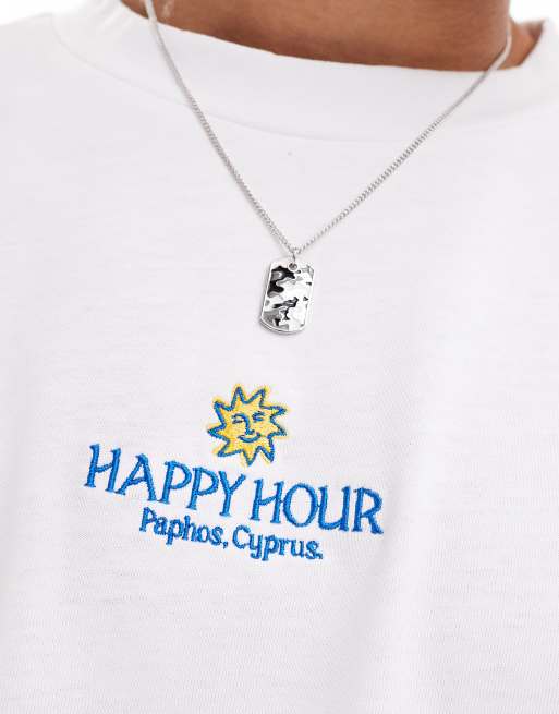 Cotton On relaxed boxy t-shirt with happy hour sunshine graphic , 2 of 4
