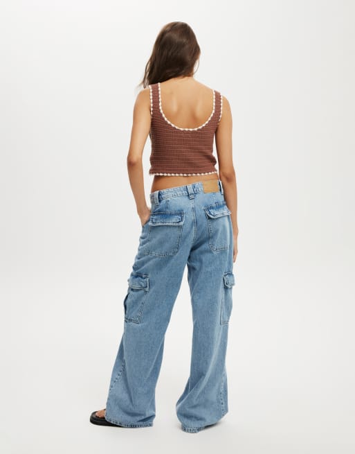 Cotton On Relaxed cargo jean in cleanwater blue , 3 of 5