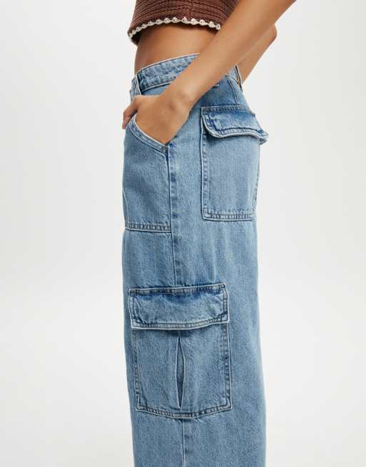Cotton On Relaxed cargo jean in cleanwater blue , 4 of 5