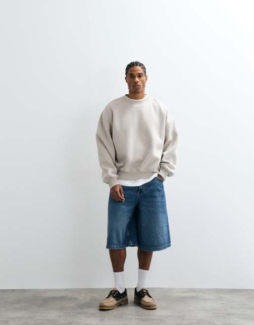 Cotton On relaxed crew sweatshirt in grey marle, 2 of 5