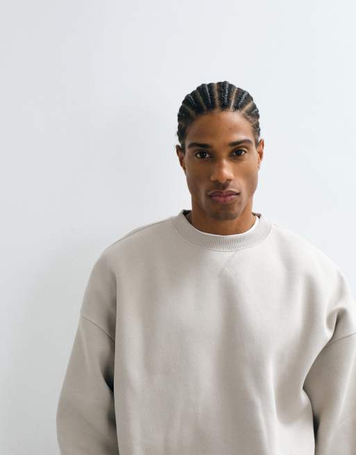 Cotton On relaxed crew sweatshirt in grey marle, 4 of 5