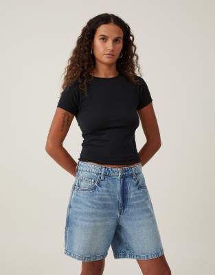 Cotton:On Cotton On Relaxed denim short in lake blue/carpenter