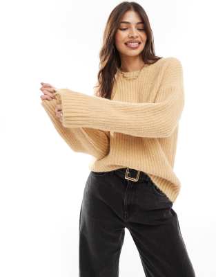 Cotton:On Cotton On relaxed fit sweater in hazel-Brown