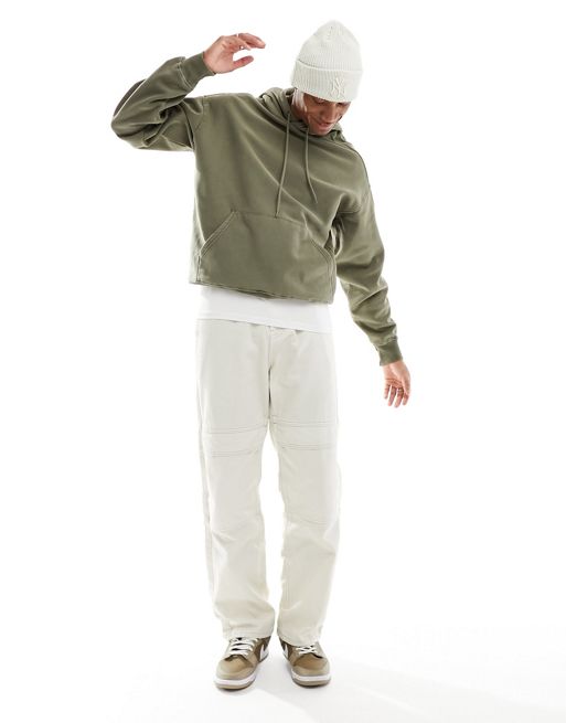 Green Relaxed Hoodie by Fear of God ESSENTIALS on Sale