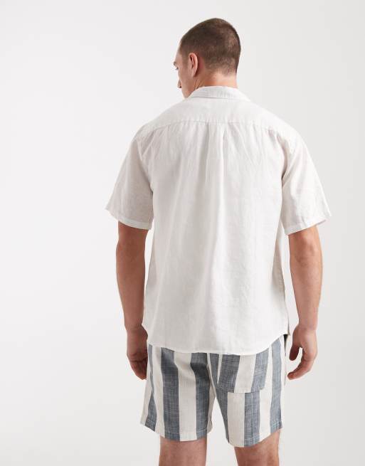 Cotton On relaxed linen shirt in white, 3 of 5