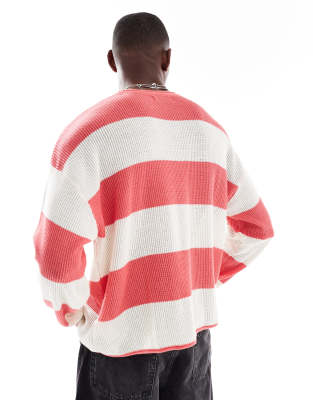 Cotton:on Cotton On Relaxed Long Sleeve Knit Sweater In Multi