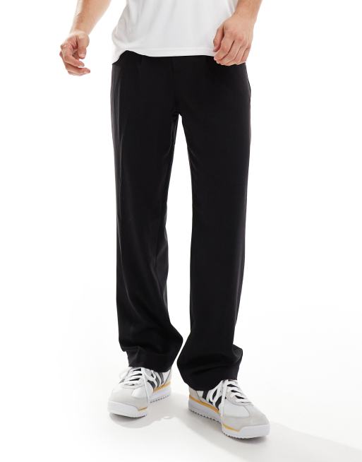 Cotton On Relaxed pleated pant in black - BLACK