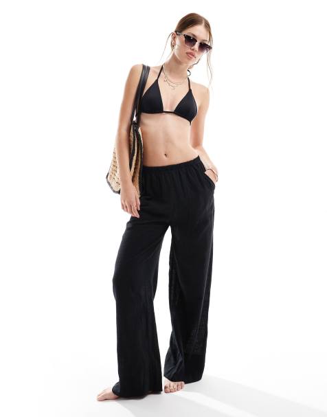 Cotton On Relaxed pocket beach pant in black - view 1