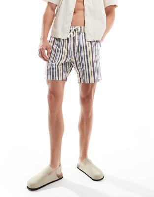 Cotton On relaxed shorts in multi stripe