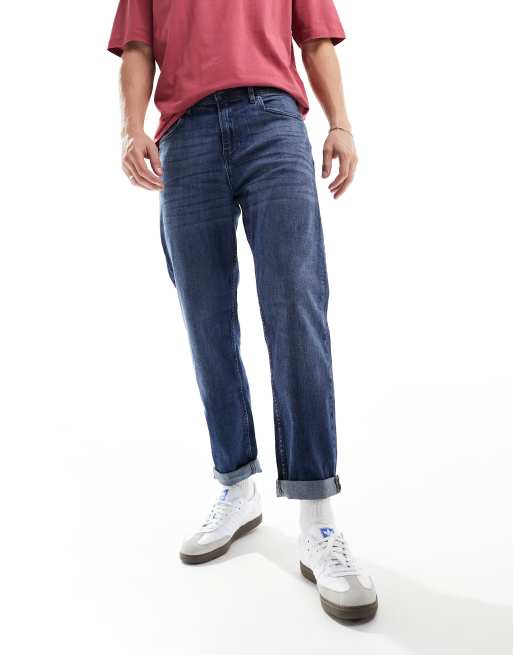 Relaxed Tapered Jeans - Denim blue - Men