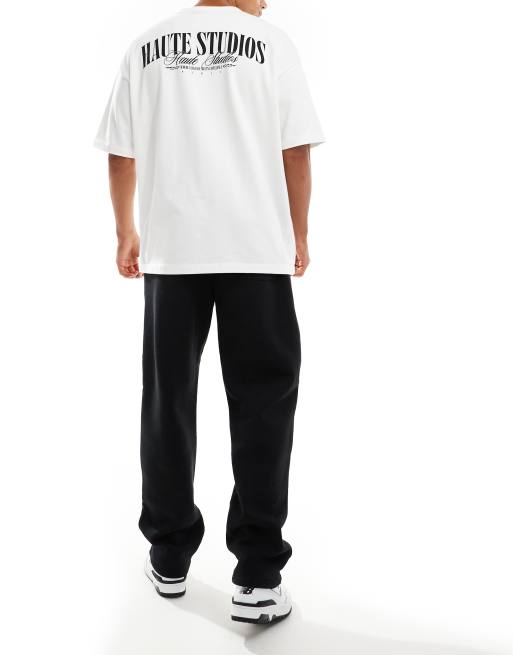 Cotton:On Relaxed track pant in black
