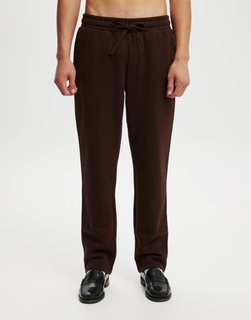 Cotton On Relaxed track pant in brown - BROWN