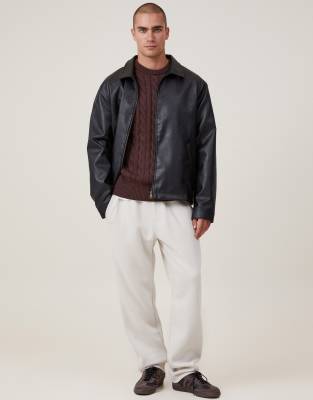 Cotton On Cotton On Relaxed track pant in off-white