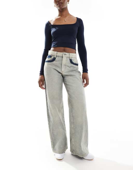 Cotton On Relaxed wide jean in blue - MBLUE