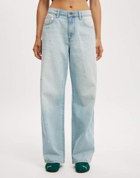 Cotton On Relaxed wide jean in light/pastel blue - view 1