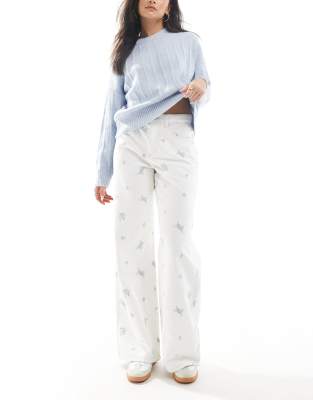 Cotton On Relaxed wide jean in white - WHITE