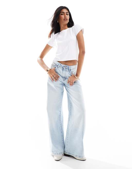 Cotton On relaxed wide jeans in blue