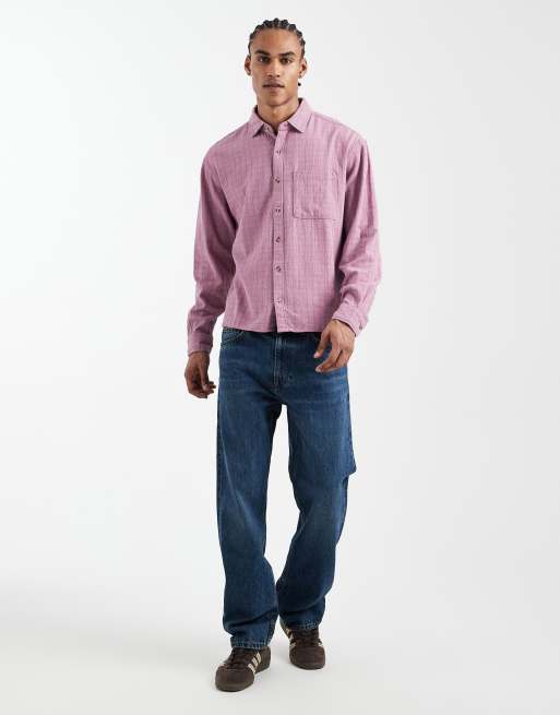 Cotton On Remi long sleeve shirt in washed berry, 2 of 5