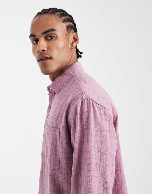 Cotton On Remi long sleeve shirt in washed berry, 4 of 5