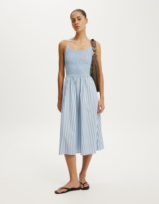 Cotton On Remy shirred bodice midi dress in multi, 2 of 4